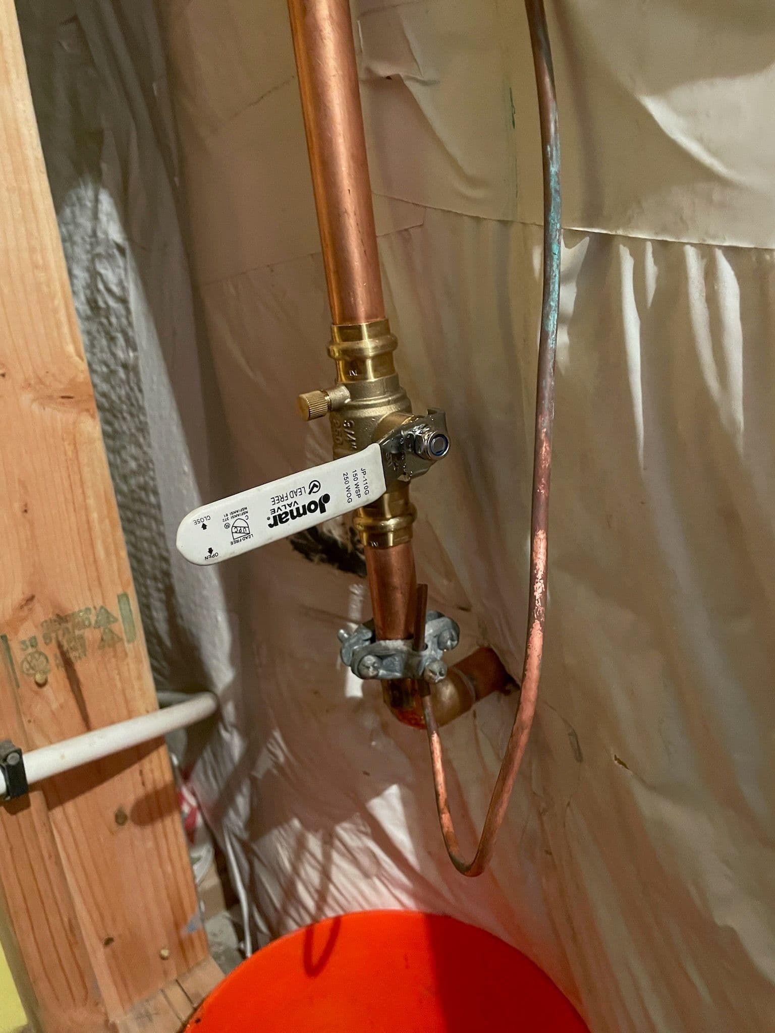 Copper Pipe Refinement and Brass Valve Installation image